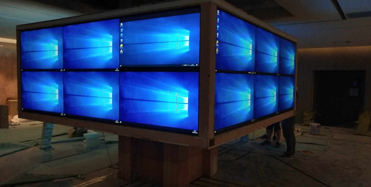 上海素希液晶拼接屏應用于?？h文化藝術中心